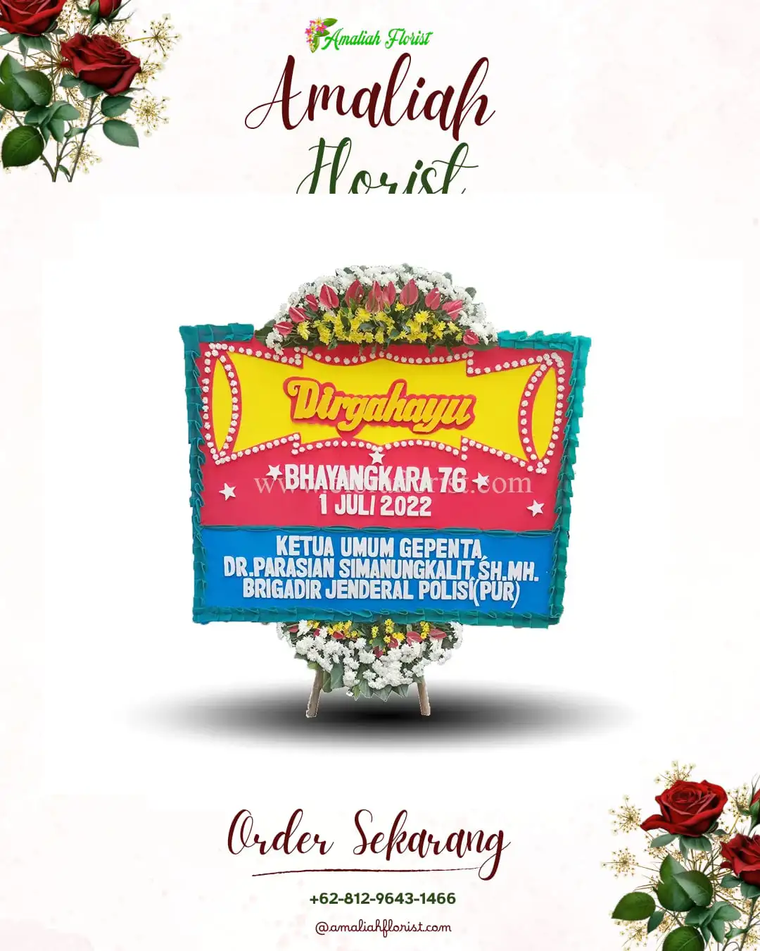 Papan Bunga HUT Ulang Tahun Jebus